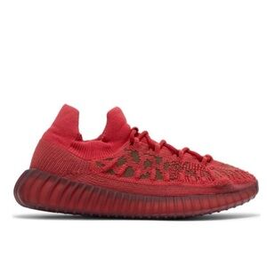 Yeezy Adidas Red Knit YZY 350 V2 CMPT ‘Slate Red’ Sneakers (NWT- GOAT VERIFIED)
